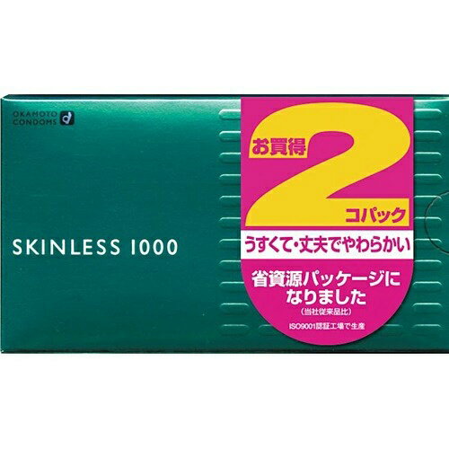 【送料込・まとめ買い×72個セット】 オカモト スキンレス1000(12個入) 2コパック