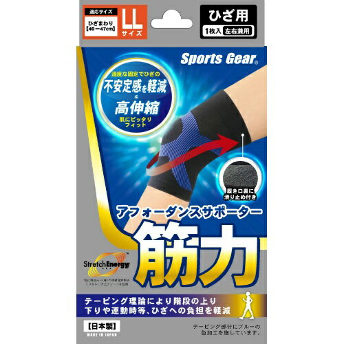 【送料込・まとめ買い×10個セット】スポーツギア アフォーダンスサポーター 筋力 ひざ用 LL 左右兼用 【送料込・まとめ買い×10個セット】スポーツギア アフォーダンスサポーター 筋力 ひざ用 LL 左右兼用