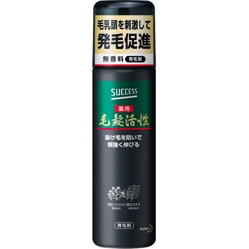 【送料込・まとめ買い×3個セット】 花王 サクセス 薬用毛髪活性 無香料 185g