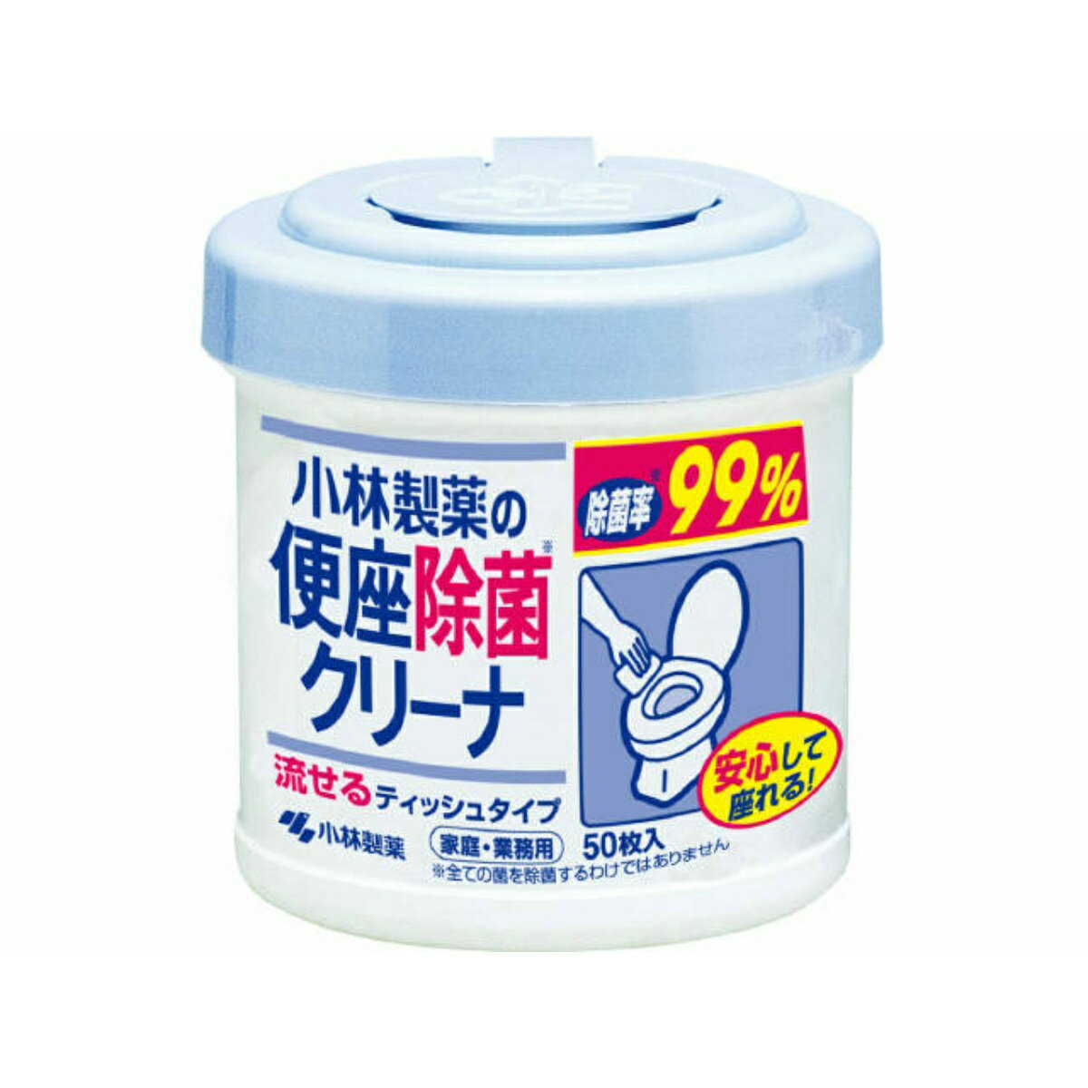 【送料込・まとめ買い×24個セット】小林製薬 便座除菌クリーナ 家庭 業務用 50枚入
