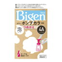 【送料込・まとめ買い×27個セット】ホーユー hoyu ビゲン Bigen ポンプカラー 泡タイプ つめかえ 4A アッシュブラウン 50ml + 50ml + 5ml 白髪用