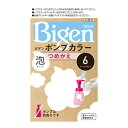 【送料込・まとめ買い×27個セット】ホーユー hoyu ビゲン Bigen ポンプカラー 泡タイプ つめかえ 6 ダークブラウン 50ml + 50ml + 5ml 白髪用