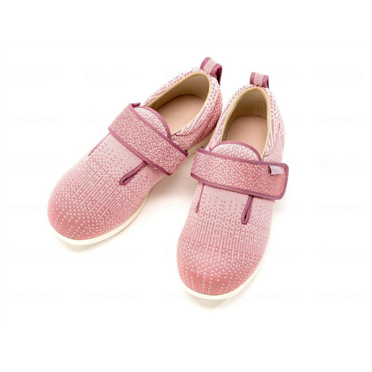 【送料込】徳武産業 ダブルマジックIII ニット 5E ピンク S サイズ 介護 靴 1足入