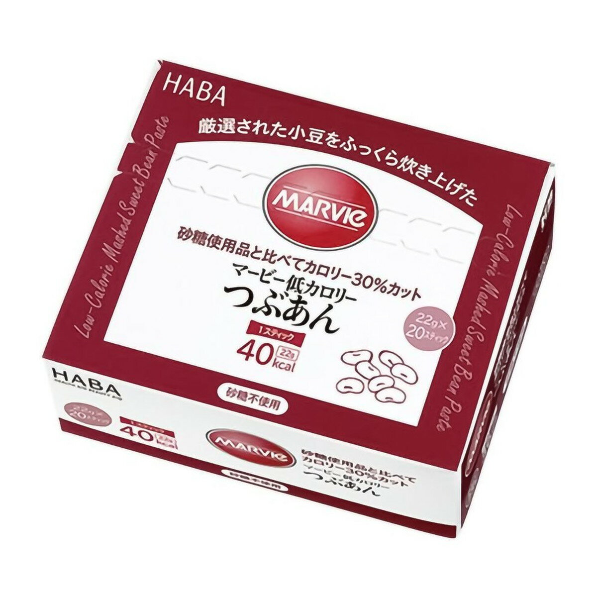 【送料込・まとめ買い×12個セット】ハーバー研究所 マービー つぶあんスティック 22g×20本入