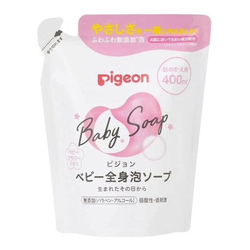 【送料込・まとめ買い×20個セット】ピジョン ベビー全身泡ソープ ベビーフラワーの香り 詰めかえ用 400ml 【送料込・まとめ買い×20個セット】ピジョン ベビー全身泡ソープ ベビーフラワーの香り 詰めかえ用 400ml
