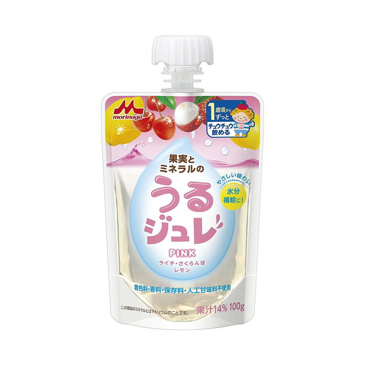 【送料込・まとめ買い×6個セット】森永乳業 果実とミネラルの うるジュレ PINK 100g