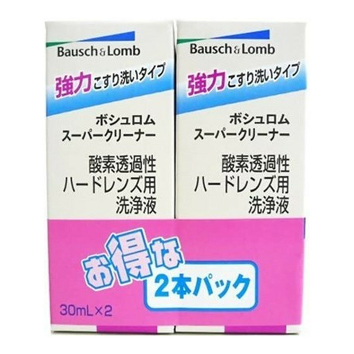 商品名：ボシュロム・ジャパン スーパークリーナー 30ml×2本 酸素透過性ハードコンタクトレンズ用洗浄液内容量：30ml×2本JANコード：4961308112894発売元、製造元、輸入元又は販売元：ボシュロム・ジャパン原産国：日本商品番号：103-c001-4961308112894商品説明酸素透過性ハードコンタクトレンズ用の強力こすり洗いタイプの洗浄液です。しつこい汚れもしっかり落とす、高い洗浄力の研磨剤入りです。表面処理されたレンズを除く酸素透過性ハードコンタクトレンズに使えます。広告文責：アットライフ株式会社TEL 050-3196-1510 ※商品パッケージは変更の場合あり。メーカー欠品または完売の際、キャンセルをお願いすることがあります。ご了承ください。