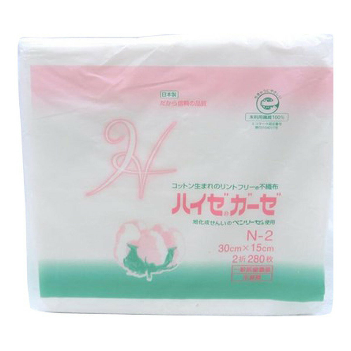 【送料込】小津産業 ハイゼガーゼ N-2 30cm×15cm (2折) 280枚入 1個