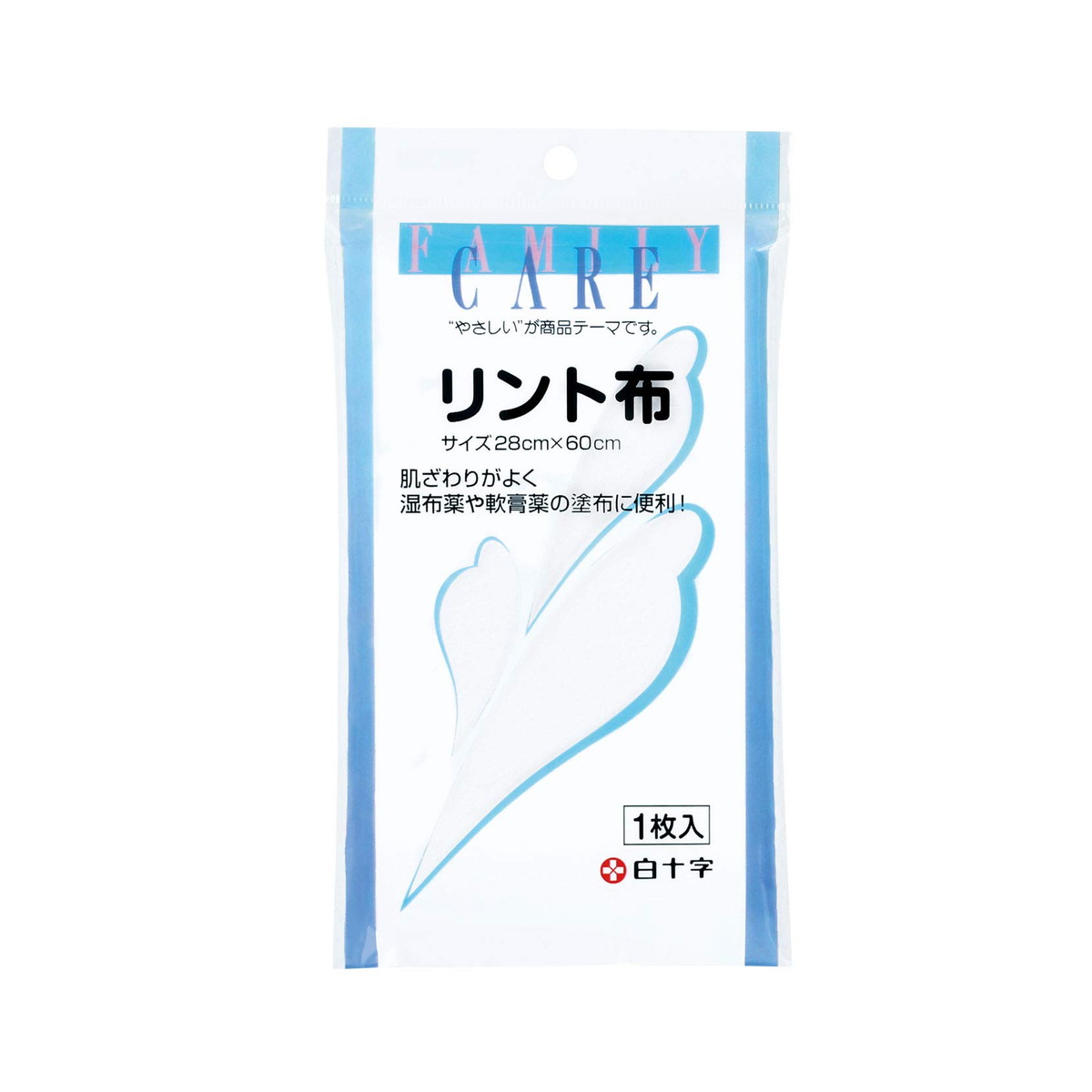 【送料込】白十字 FC ファミリーケア リント布 28cm×60cm 1個