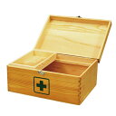 【送料込】日進医療器 リーダー 木製救急箱 Lサイズ 衛生材料セット付 1個
