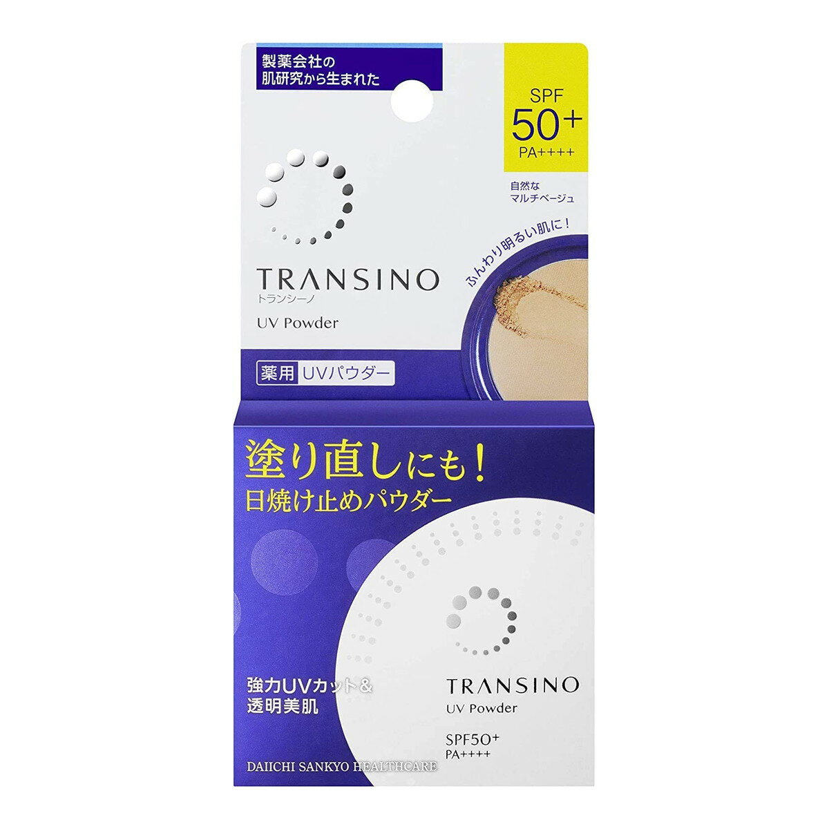 トランシーノ 日焼け止め 【送料込・まとめ買い×6個セット】第一三共ヘルスケア トランシーノ TRANSINO 薬用 UVパウダー 12g 医薬部外品 SPF50+ PA++++