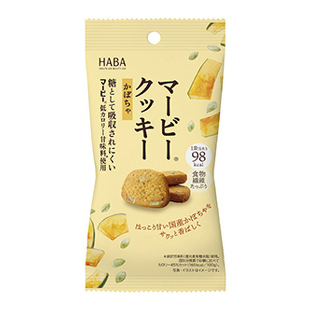 【送料込・まとめ買い×90個セット】HABA ハーバー マービークッキー かぼちゃ 28g