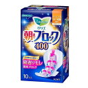 【送料込・まとめ買い×8個セット】花王 Kao ロリエ 朝までブロック 400 特に多い夜用 羽つき 40cm 無香料 生理用ナプキン 10コ入(4)