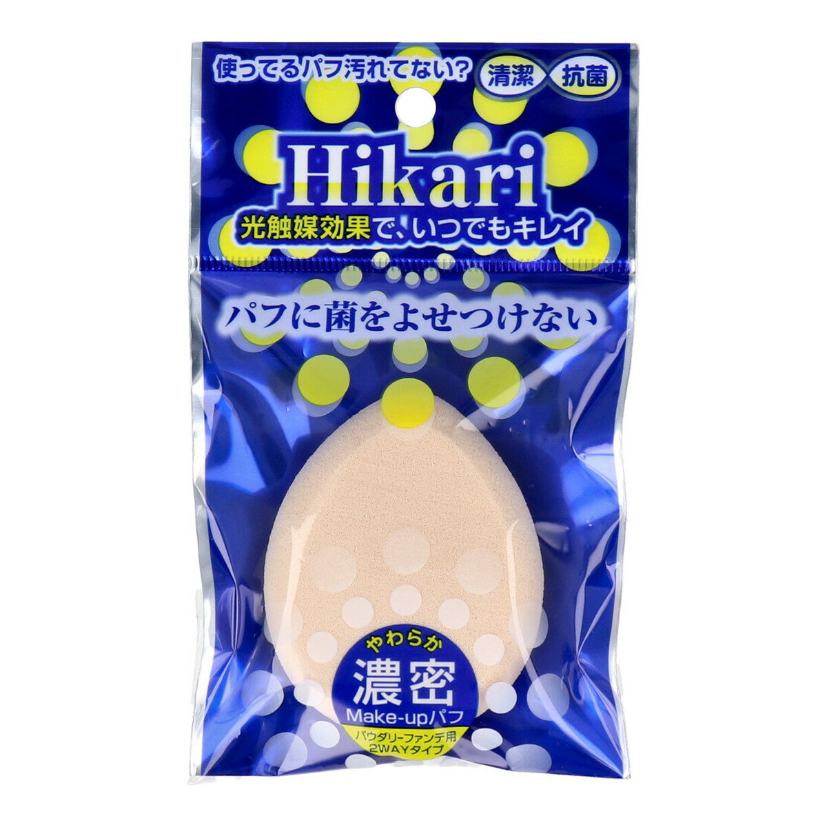 【送料込・まとめ買い×120個セット】石原商店 HS-3801 光触媒パフ たまご形 パウダリーファンデーション用