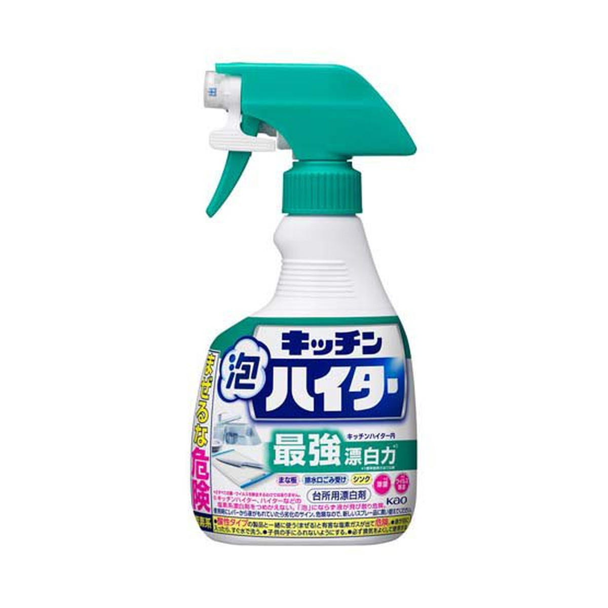 【送料込・まとめ買い×12個セット】花王 キッチン 泡ハイター ハンディスプレー 400mL 台所用漂白剤