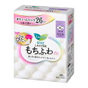【送料込・まとめ買い×8個セット】花王 ロリエ しあわせ素肌 もちふわfit ボリュームパック 特に多い昼用 25cm 羽つき ふんわりタイプ 26コ入