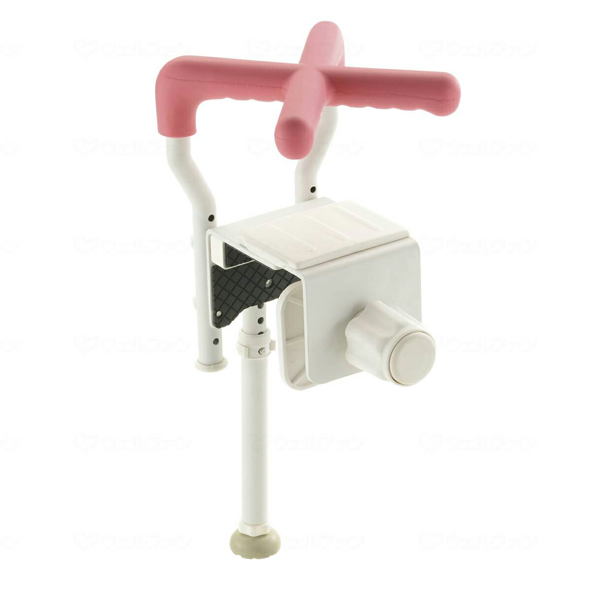 【送料込・まとめ買い×1個セット】リッチェル 浴そう手すりX ユニットバス130L ピンク