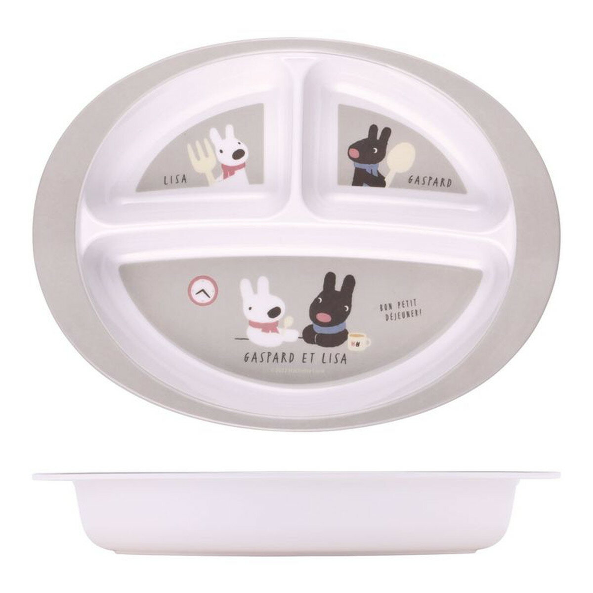 【送料込・まとめ買い×5個セット】スケーター Skater メラミン製ランチプレート M370 リサとガスパール