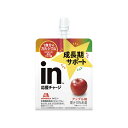 【送料込・まとめ買い×6個セット】森永製菓 inゼリー 成長期サポート アップル味 180g