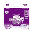 【送料込・まとめ買い×4個セット】カミ商事 エルモア いちばん パンツ スーパー LL 16枚入 介護用紙おむつ 医療費控除対象品