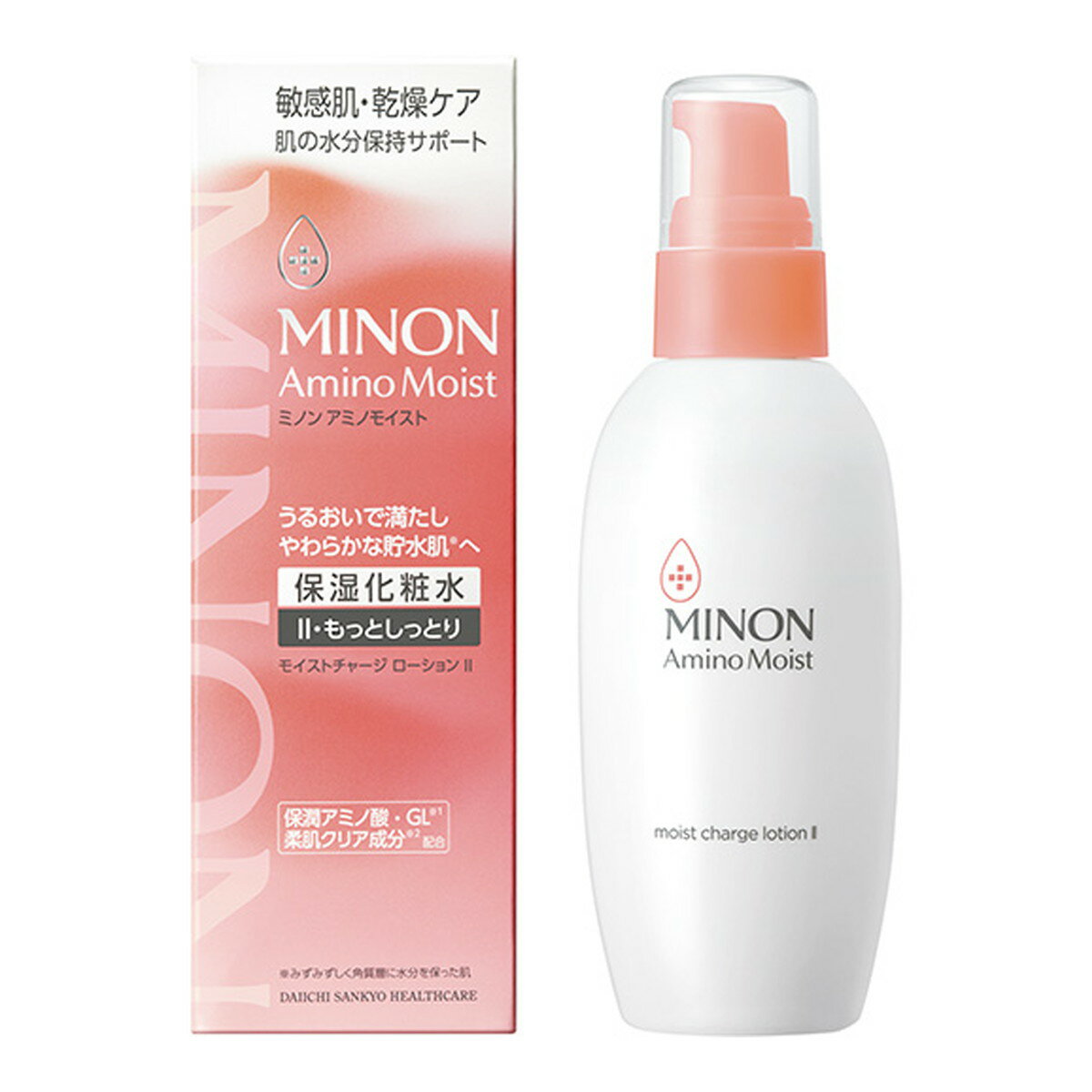 【送料込・まとめ買い×36個セット】第一三共ヘルスケア ミノン アミノモイスト モイストチャージ ローション II もっとしっとりタイプ 本体 150mL 保湿化粧水(4)