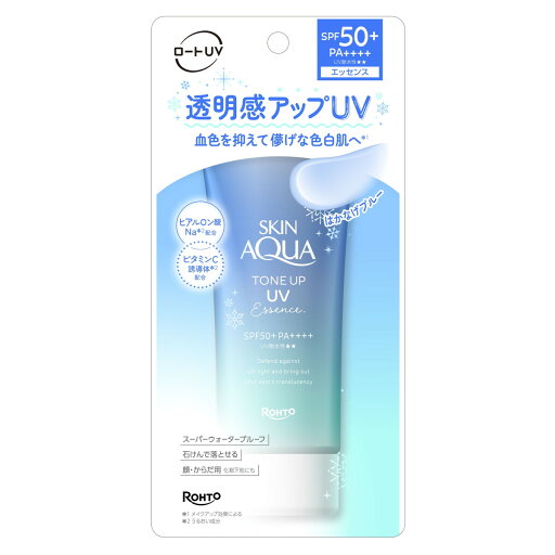 【配送おまかせ】ロート製薬 スキンアクア トーンアップ UVエッセンス ブルー 80g SPF50+ PA++++ UV耐性☆☆ 1個 【配送おまかせ】ロート製薬 スキンアクア トーンアップ UVエッセンス ブルー 80g SPF50+ PA++++ UV耐性☆☆ 1個