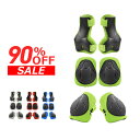 【90%OFF】キャンプ向けスポーツプロテクターセット!ひざ・ひじ用パッド 自転車 / ローラーブレード / スケボーなどアウトドアシーンで安全サポート