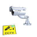 ダミーカメラ ダミー防犯カメラ/ダミー監視カメラ/赤LED点滅/屋外 屋内兼用/ダミーカメラ 偽装カメラ　E1605-AB-BX-13 3