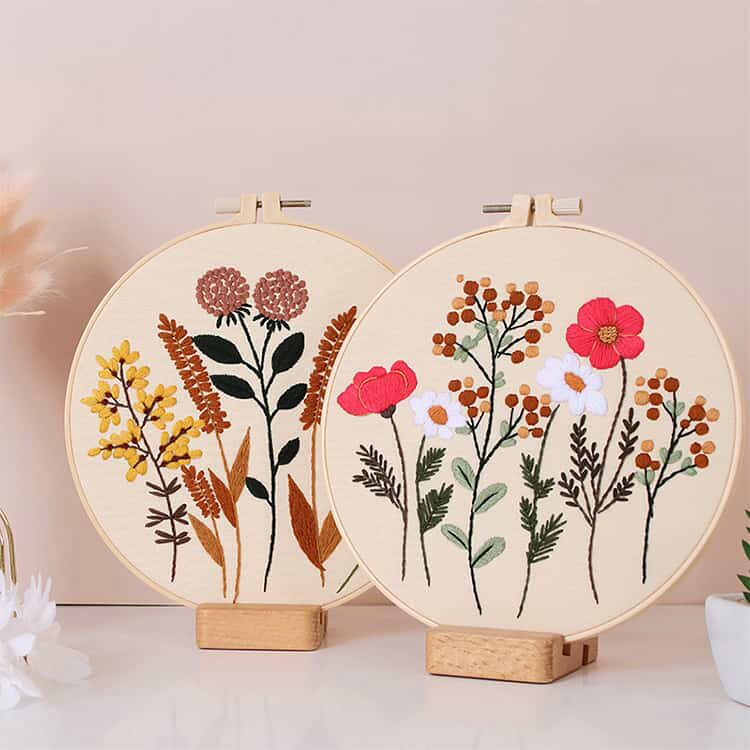 フランス 刺繍キット 初級 刺繍糸セット 刺しゅう 材料セット キット 基本ステッチ...