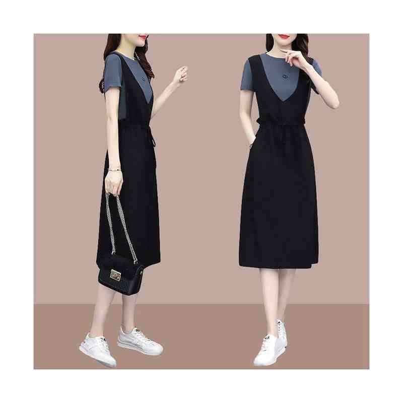 夏 ジャンパースカート ノースリーブ レディース サロペット オールインワン ワンピース おしゃれ 深Vネック 大人 ロング サロペット サロペット きれいめ ジャンスカ 大きいサイズ ジャンパースカート ワンピース Vネック ジャンスカート フレアワンピース 重ね着