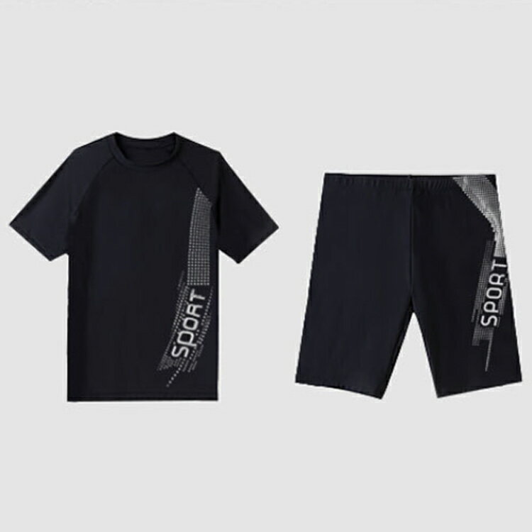 スポーツウエア フィットネス水着 メンズ ラッシュガード 水着 2点セット 上下セット 半袖 ショートパンツ ハーフパンツ サーフパンツ ストレッチ UVカット 短パン 吸汗 速乾 おしゃれ スポーツ スイムウェア 大きいサイズ シンプル 薄手 送料無料