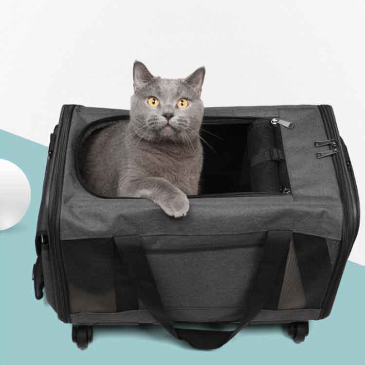 ペットキャリー ペットキャリーカート キャスター付き 3way 折りたたみ 猫 小型犬 ...