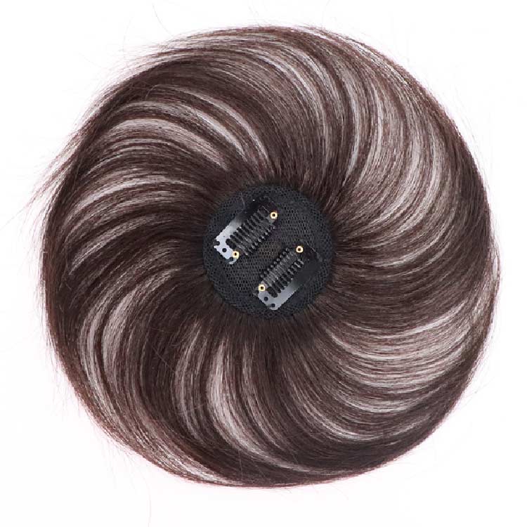 円形脱毛症 人毛100% 部分ウィッグ トップカバー メンズ レディース つむじ 隠し 頭頂部 ショート ヘアピース 人毛 自然 女性用 医療用 白髪隠し 薄毛 白髪 ポイントウィッグ 部分かつら トップウィッグ