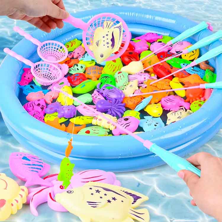 水遊び おもちゃ 魚釣り ゲーム 50点セット 磁気 釣りおもちゃ マグネット つりゲーム フィッシング お風呂 おもちゃ 知育玩具 子供 男の子 女の子 プール 水遊び おもちゃ 親子プレイゲーム プール付き 屋内 芝生遊び 玩具 2
