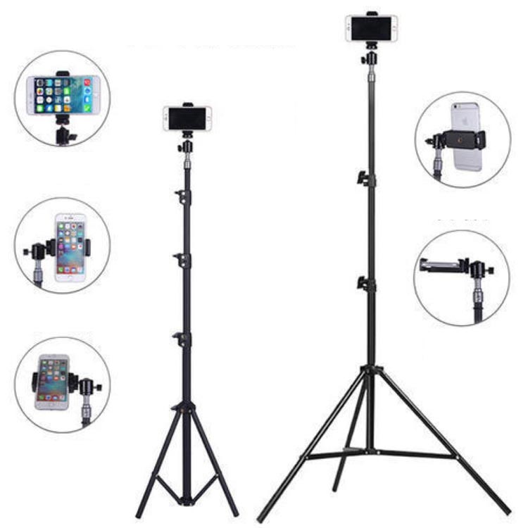 三脚 スマホ 長い スマホスタンド 携帯 三脚スタンド 50cm 120cm 160cm 210cm スマ...