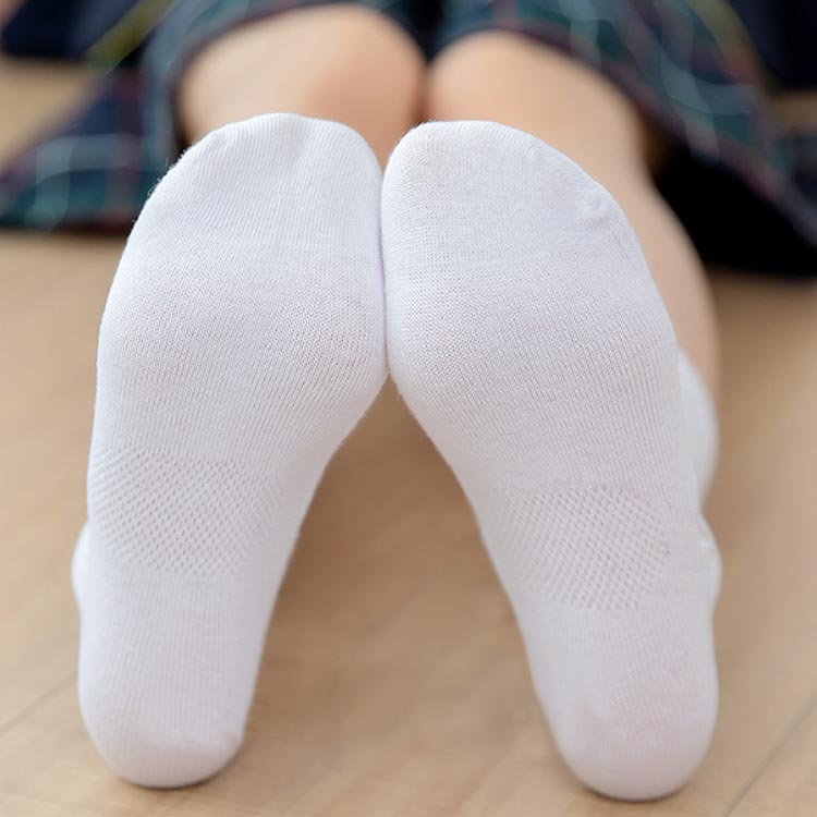 6足セット 子ども スクールソックス 子供 靴下 白 キッズ ソックス ホワイト 6足入...