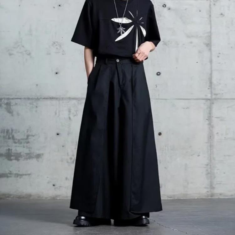 袴パンツ ガウチョパンツ サルエルパンツ 袴 メンズ ワイドパンツ ハカマ パンツ ...