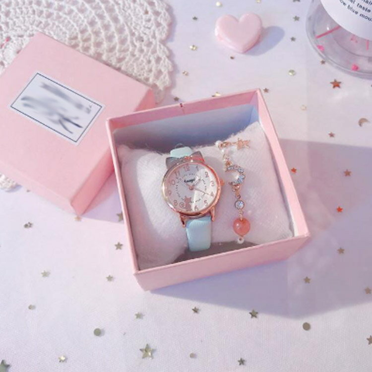 腕時計 時計 キッズ 子供 女の子 ブレスレット付き 防水 子ども かわいい リストウォッチ キッズ腕時計 子供用腕時計 小学生 中学生 キッズウォッチ ギフト プレゼント ジュニア ガールズ おしゃれ 誕生日 ウォッチ 送料無料