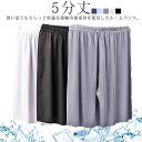 夏 メンズ ルームパンツ 接触冷感 ステテコ ゆったり ハーフパンツ スポーツ パジャマ 薄手 大きいサイズ 5分丈 すててこ ルームウェア 半ズボン リラック...