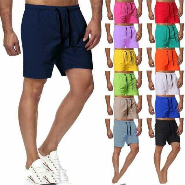 ボトムス メンズ ハーフパンツ ショートパンツ 無地 膝上 涼しい シンプル スポーツ ショートパンツ カジュアル 夏