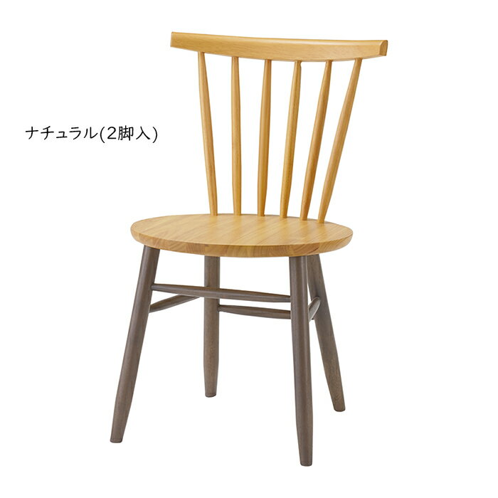 ダイニングチェア 同色2脚入 完成品 DC-110TT 幅480x奥行485x高さ780mm 桜屋工業 [2]