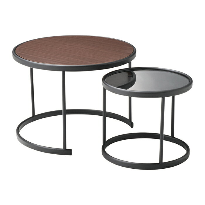 リビングテーブル 組立式 LT-82-W 幅600x奥行600x高さ435mm 桜屋工業