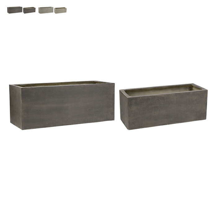 乐天商城 - 鉢 プランター 大小セット 完成品 GRITTE E001-RE6080S 幅800x奥行310x高さ310mm 住まいスタイル