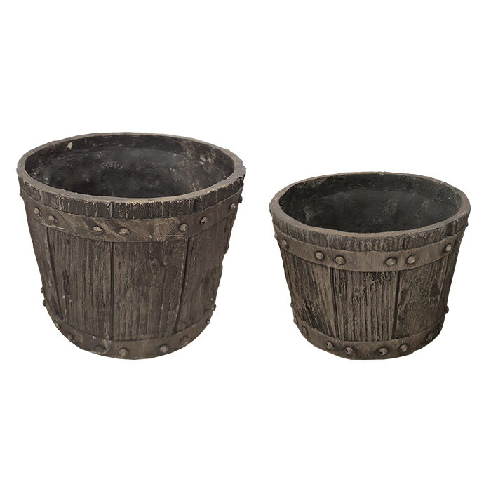 Rakuten - 鉢 プランター 大小セット 完成品 EBP-2430 幅295x奥行295x高さ215mm 住まいスタイル