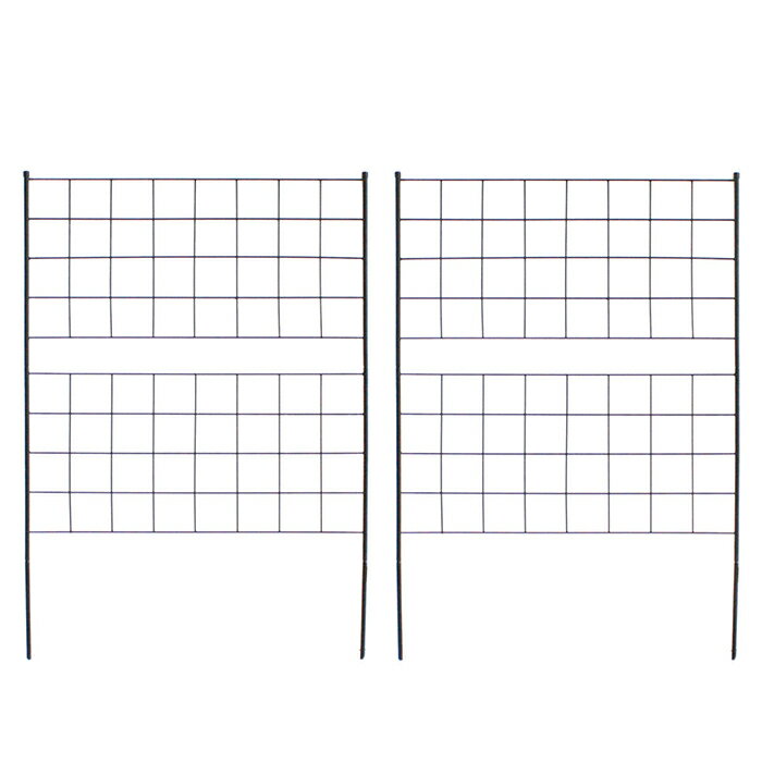 乐天商城 - アイアンフェンス 2枚組 組立式 グラフ IF-GR022-2P 幅885x奥行13x高さ1260mm 住まいスタイル