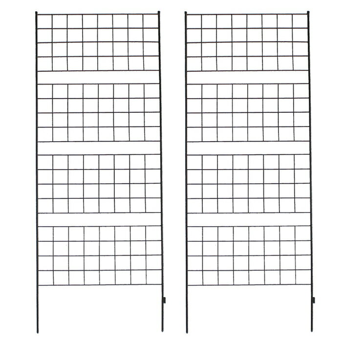 乐天商城 - アイアンフェンス 2枚組 組立式 グラフ IF-GR024-2P 幅885x奥行13x高さ2260mm 住まいスタイル