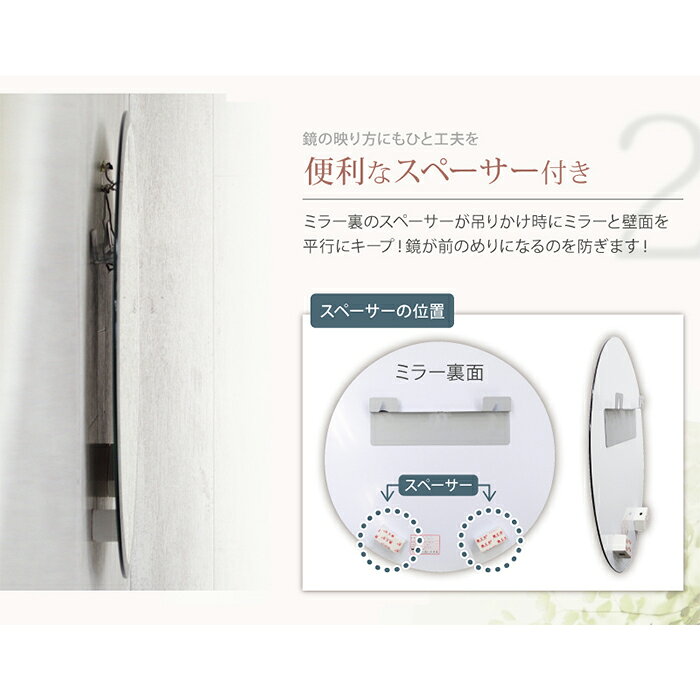 鏡 ウォールミラー SUC-015 幅500x奥行30x高さ500mm 塩川光明堂 [3]