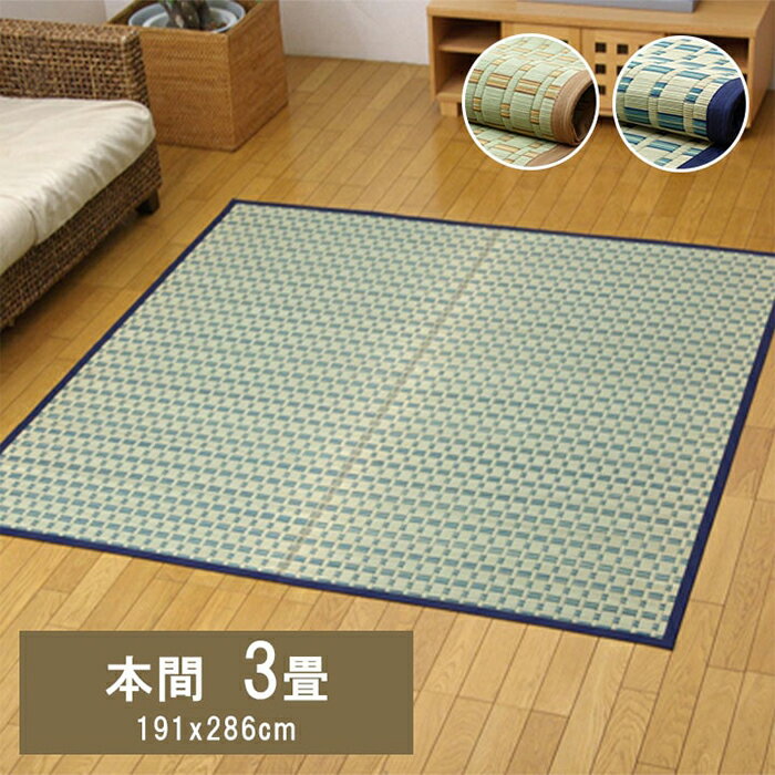 Character Pattern - い草 カーペット 雲仙 本間3畳 G4415113 191x286cm イケヒコ