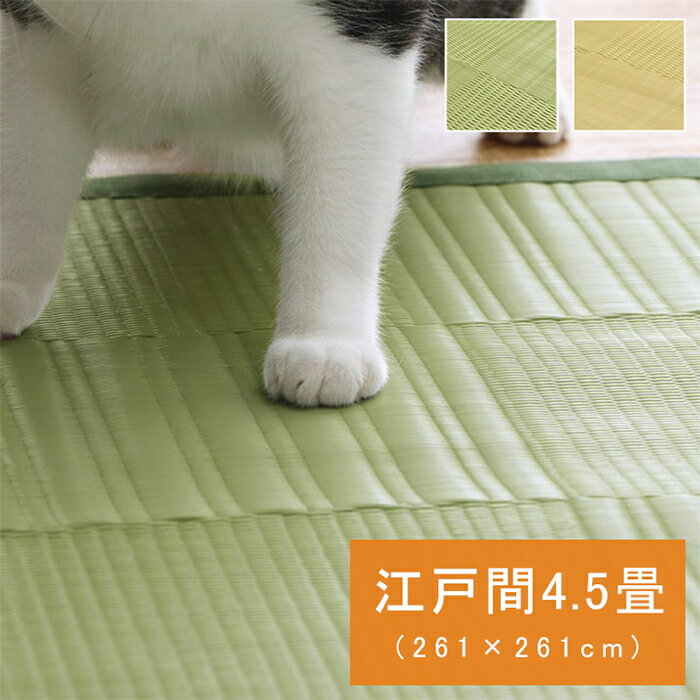 乐天商城 - ラグ 江戸間 4.5畳 リリーフ 国産 RLF261261 261x261cm イケヒコ