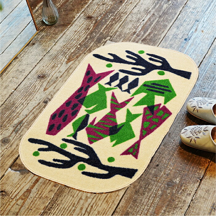 マット Day Starter fish 国産 45x75cm クリーンテックス